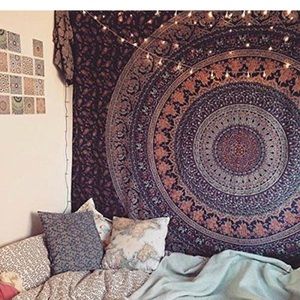 Navy twin hippie navy tapestry elephant